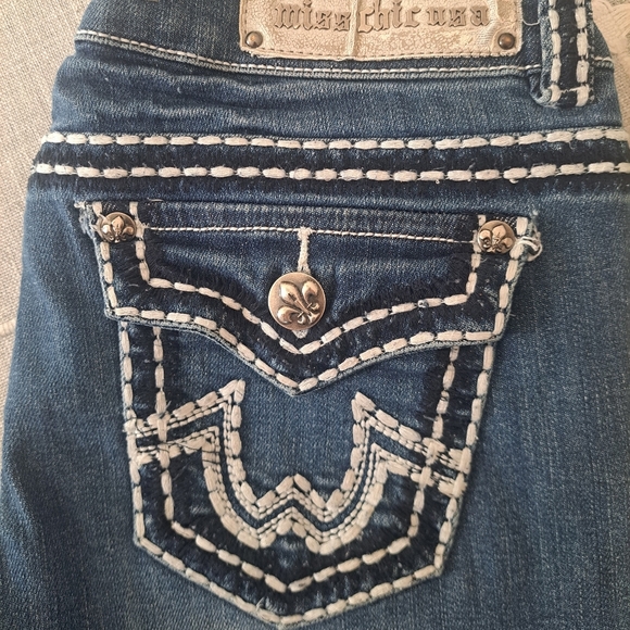 Miss Chic USA Embellished Bootcut Jeans – Size 7 - Picture 2 of 10